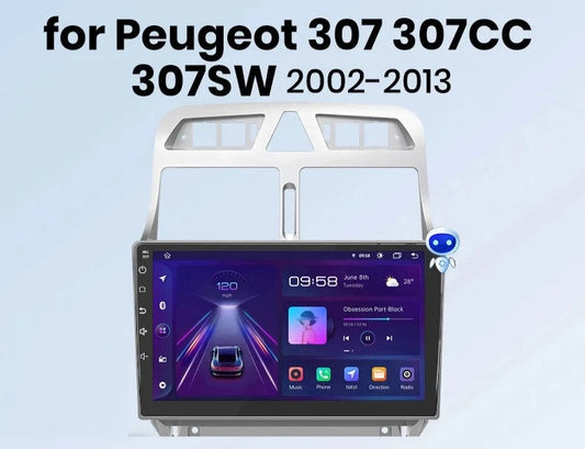 Autoradio   Peugeot 307 |  9"   |  |Android   |   Bluetooth   |   CarPlay   |   Android   Auto   |  4-64GB  Ram