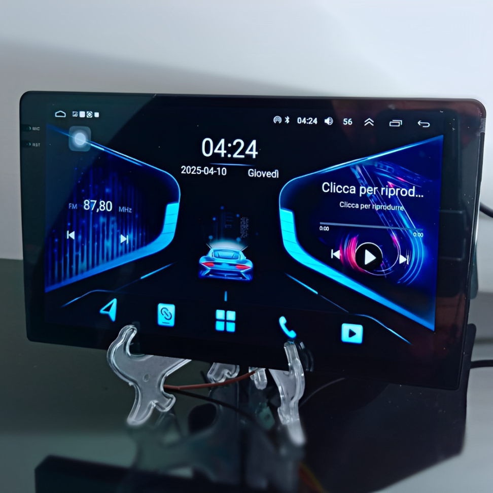 "Autoradio 9'' 8GB RAM + 256GB ROM – CarPlay & Android Auto, Navigazione e Multifunzione per la Tua Auto!" + Microfono esterno