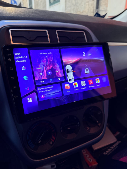 Autoradio   per   Fiat   Grande   Punto   9"   |   2004-2012   |   Android   |   Bluetooth   |   CarPlay   |   Android   Auto   |   4-64GB   Ram