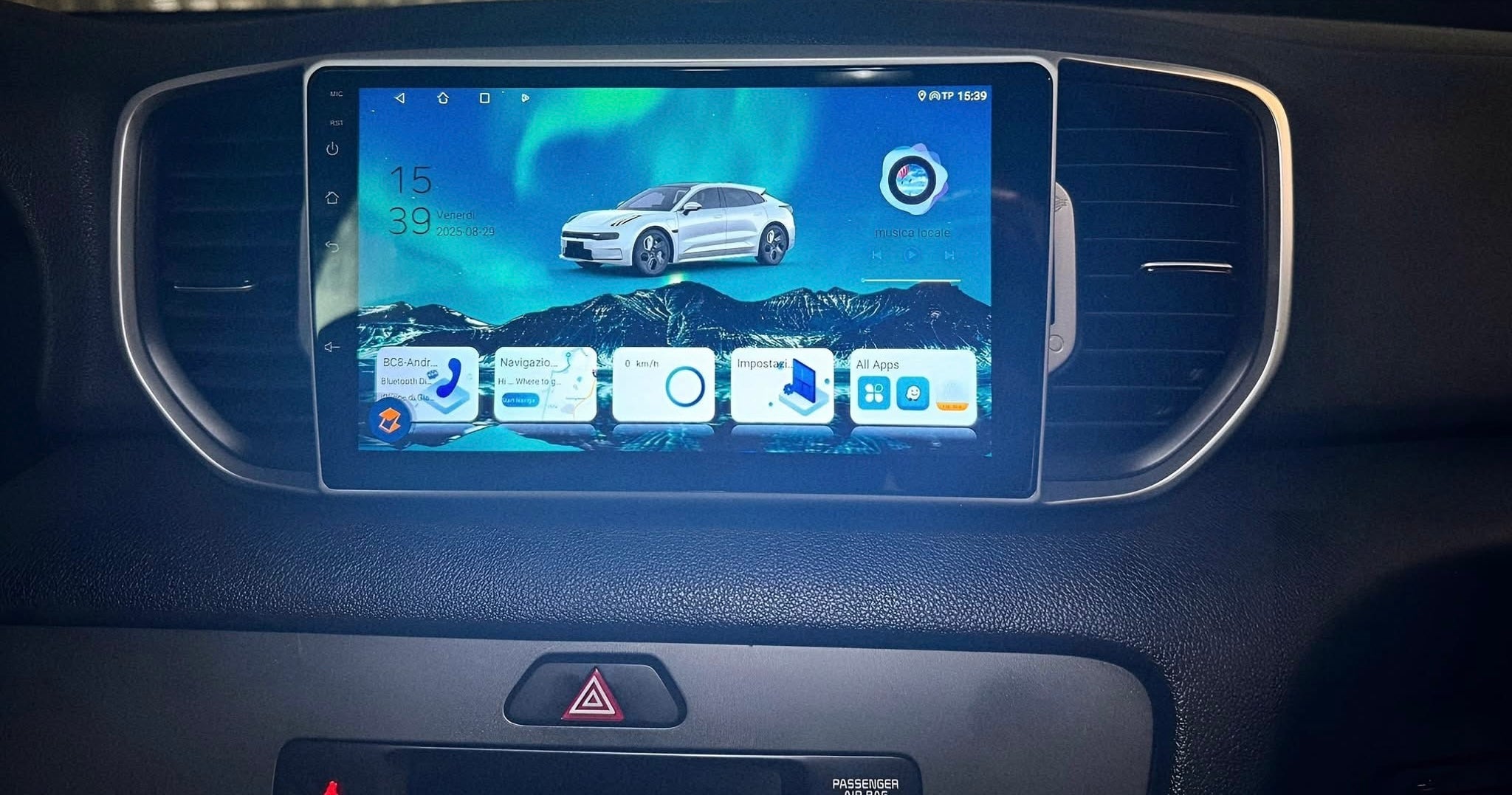 Kia Sportage (2016-2021) | 9 Pollici - Mascherina inclusa - Autoradio 2 Din Android auto + Carplay / kia kx5 QI Stereo Touch 4-64 GB| Navigatore GPS + Bluetooth + Wifi