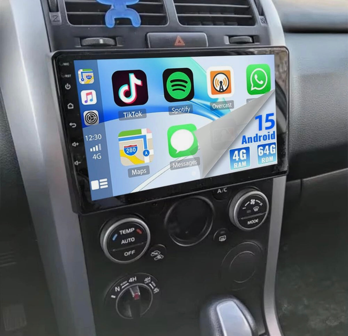 Suzuki Grand Vitara (2005/2016) | 9 Pollici - Mascherina Inclusa - Autoradio 2 Din Android Auto + Carplay / Stereo Touch 2/64gb | Navigatore GPS + Bluetooth + Wifi