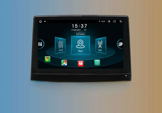 FORD PUNA 9” Pollici - Mascherina Inclusa - Autoradio 2 Din Android Auto + Carplay / Stereo Touch| Navigatore GPS + Bluetooth + Wifi