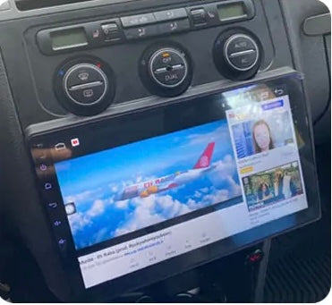 Touran  | 9 Pollici - Mascherina Inclusa - Autoradio 2 Din Android Auto + Carplay / Stereo Touch 2/32gb | Navigatore GPS + Bluetooth + Wifi