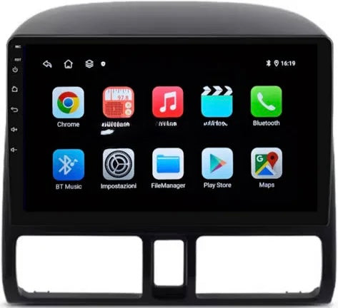 Honda Crv 2006| 9 Pollici - Mascherina Inclusa - Autoradio 2 Din Android Auto + Carplay / Stereo Touch 4/64GB | Navigatore GPS + Bluetooth + Wifi