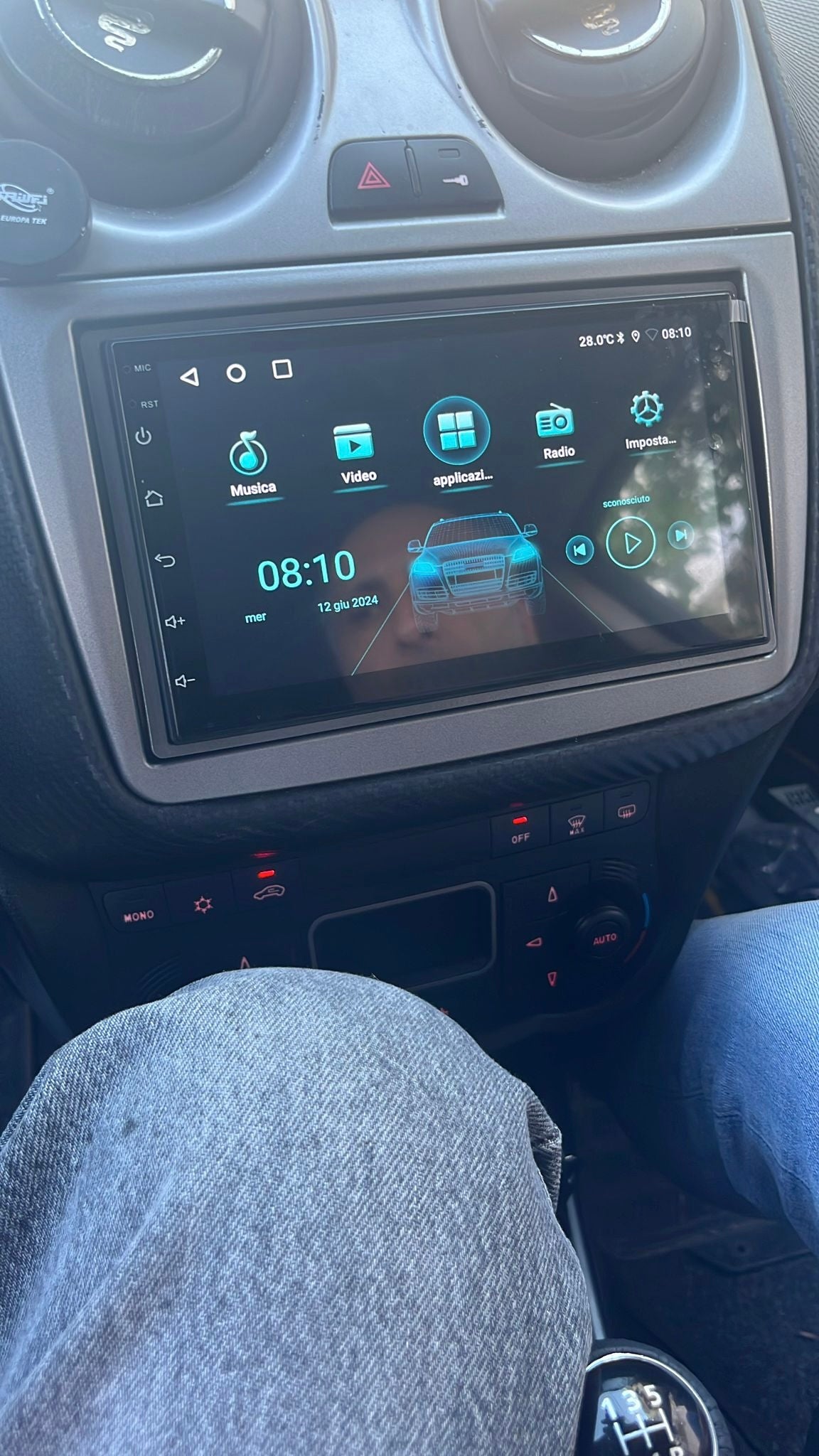 Alfa Romeo Mito (2008/2017) | 7'' Pollici - Mascherina inclusa - Autoradio 2 Din Android auto + Carplay / Stereo Touch 4/64GB | Navigatore GPS + Bluetooth + Wifi