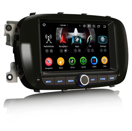 Fiat 500X versione 4-64 GIGA (2014/2020) | 9 pollici - Mascherina Inclusa Autoradio 2 Din Android auto + Carplay / Stereo | USB + Navigatore GPS + Bluetooth + Wifi + USB