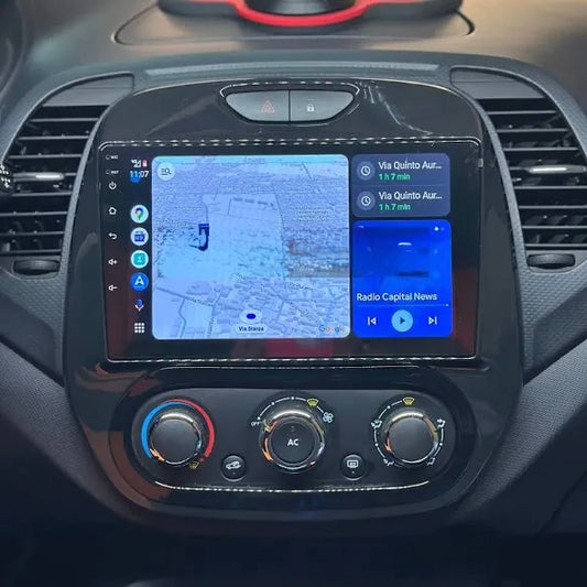 Renault captur 2013 | 9 Pollici - Mascherina Inclusa - Autoradio 2 Din Android Auto + Carplay / Stereo Touch 2/32gb | Navigatore GPS + Bluetooth + Wifi