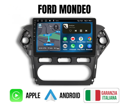 Ford mondeo 2014| 9 Pollici - Mascherina Inclusa - Autoradio 2 Din Android Auto + Carplay / Stereo Touch 2/32gb | Navigatore GPS + Bluetooth + Wifi