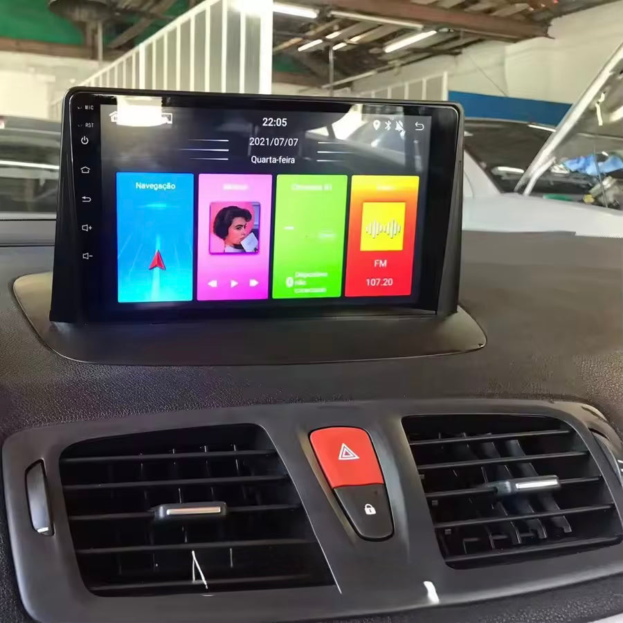 Renault megane 3 anno 2011 in poi / 9” Pollici - Mascherina Inclusa - Autoradio 2 Din Android Auto + CarPlay / Stereo Touch  | Navigatore GPS + Bluetooth + Wifi
