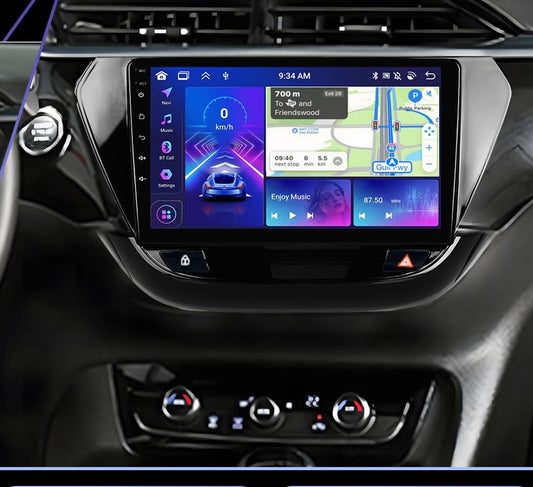 Opel corsa    | 9 Pollici - Mascherina Inclusa - Autoradio 2 Din - KIT Completo Per L'installazione INCLUSO - Android Auto + Carplay / Classe B Stereo Touch 2/64gb | Navigatore GPS + Bluetooth + Wifi + USB