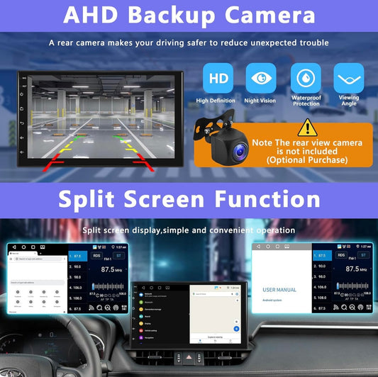 Autoradio 7” per Kia Carnival anno 2007  4GB+64GB CarPlay Autoradio 2 Din 7 Stereo Auto Bluetooth con Schermo, Autoradio Supporto GPS Navigazione, WiFi, SWC, FM/RDS Radio, EQ , Touchscreen Schermo+