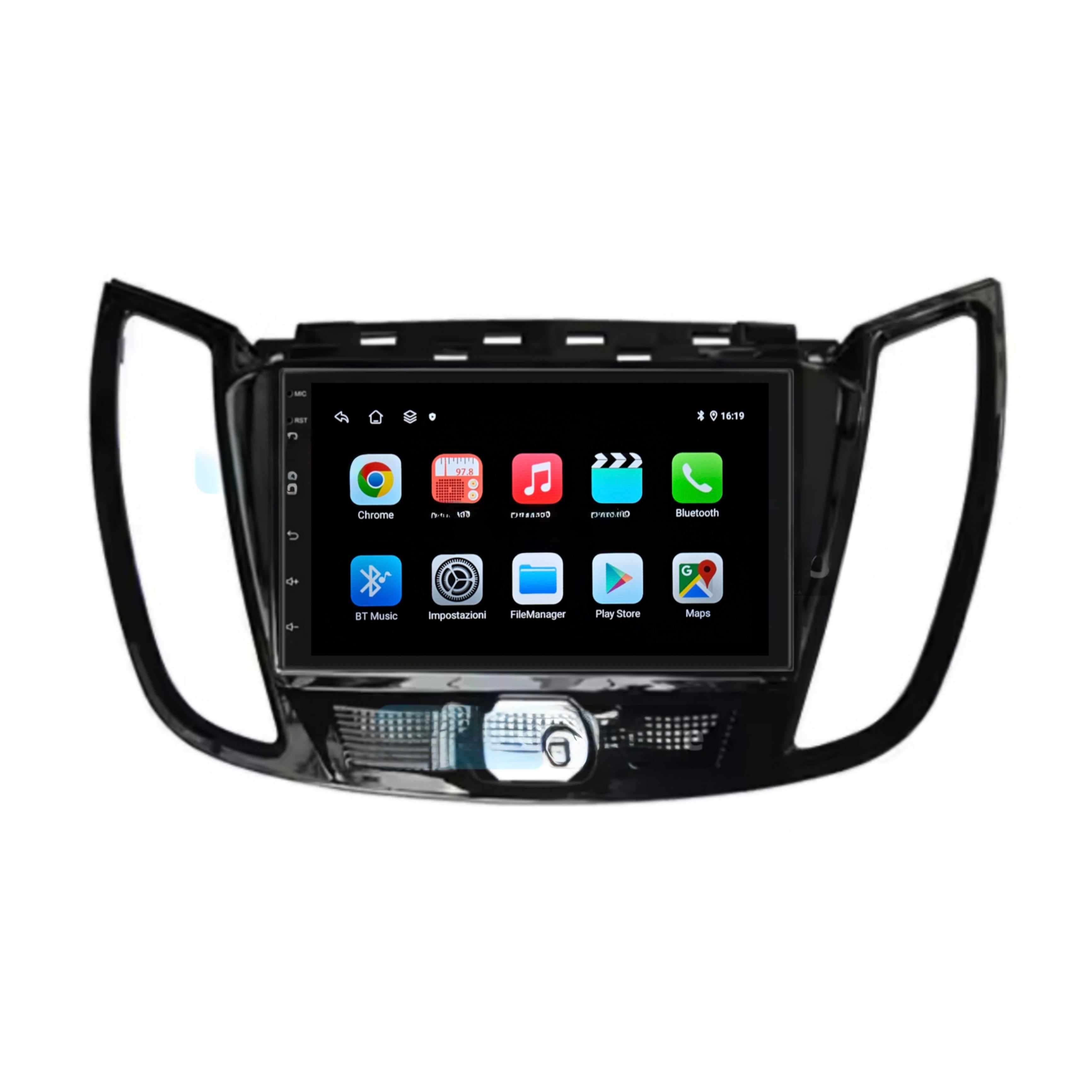 Ford c-Max anno 2011 in poi| 7”Pollici - Mascherina Inclusa - Autoradio 2 Din Android Auto + Carplay / Stereo Touch| Navigatore GPS + Bluetooth + Wifi