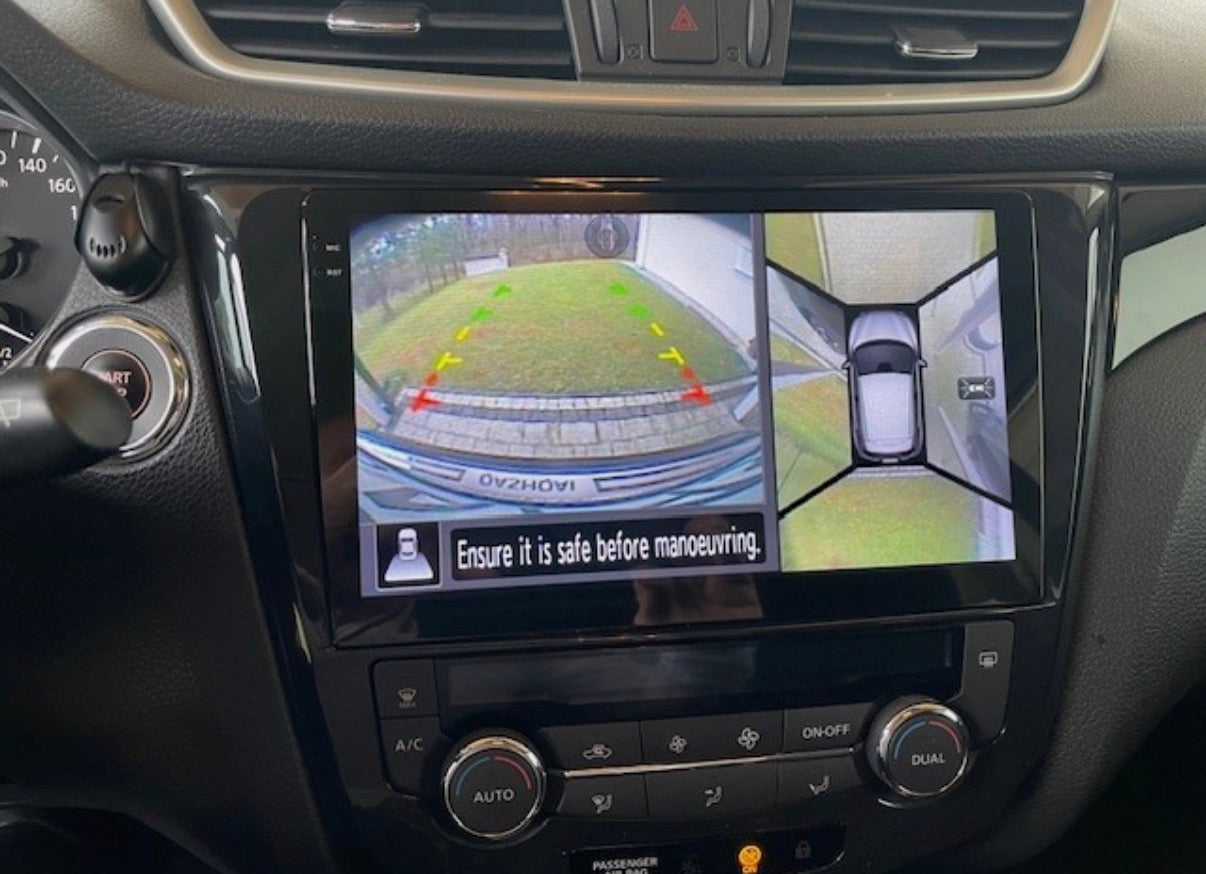 Nissan Qashqai (2012/2020) | 9” Pollici - Mascherina inclusa - Autoradio 2 Din Android auto + Carplay / Stereo Touch 4/64gb | Navigatore GPS + Bluetooth + Wifi+ Centralina Canbas recupero comandi con telecamera 360