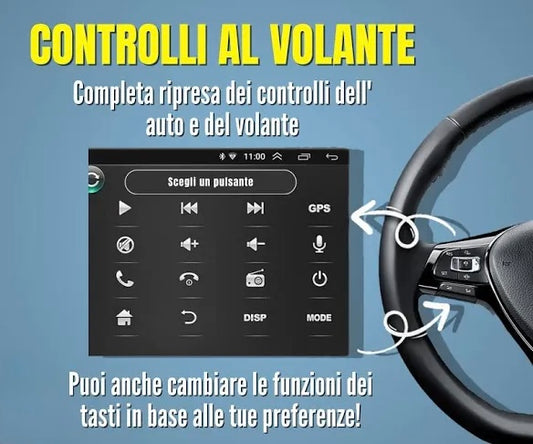 Citroen c5 2009>| 9 Pollici - Mascherina Inclusa - Autoradio 2 Din Android Auto + Carplay / Stereo Touch 2/64gb | Navigatore GPS + Bluetooth + Wifi