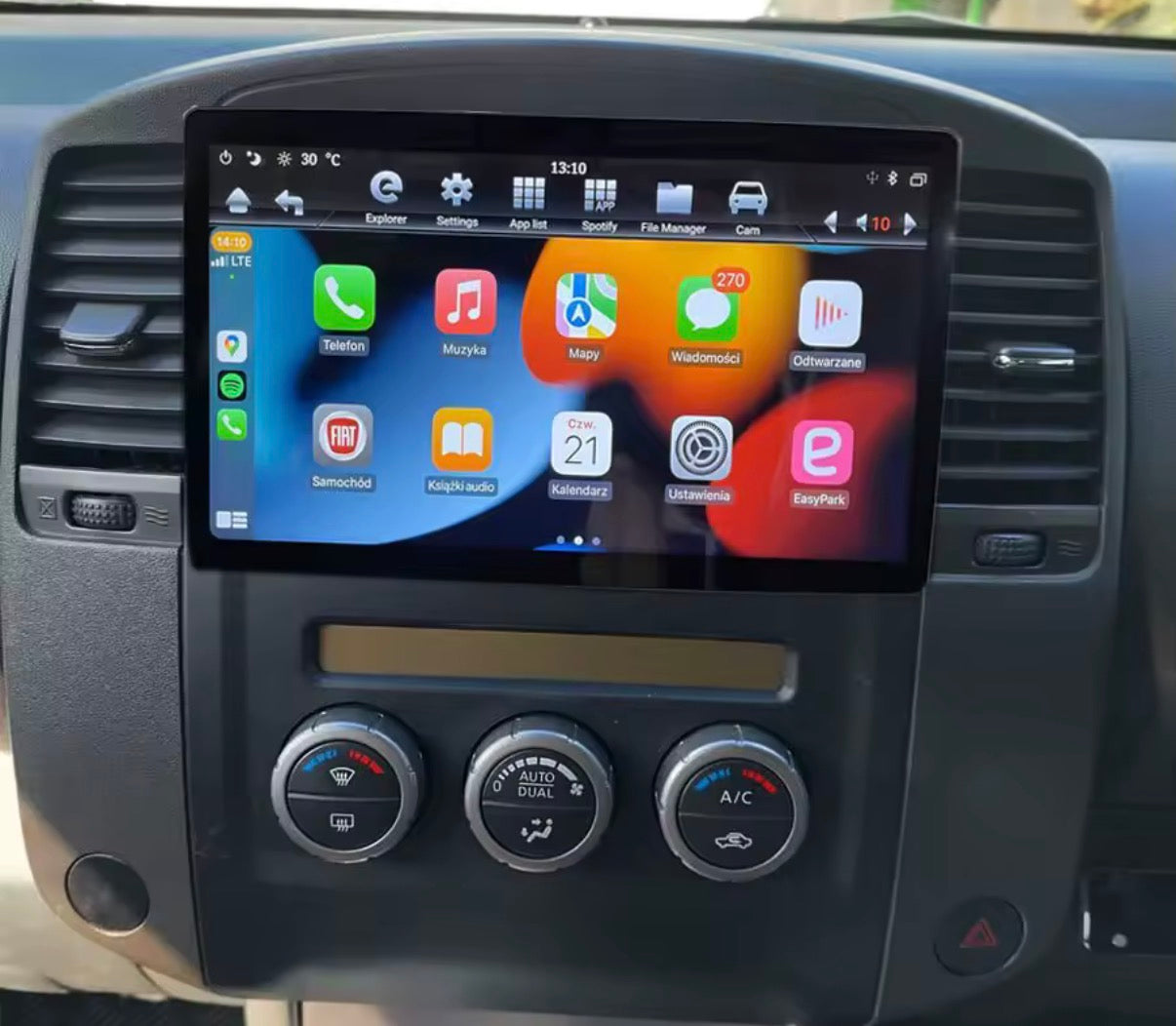 Nissan Navara d40 2011>9”CarPlay+Android auto Wi-Fi -Bluetooth - Mascherina Inclusa - Autoradio 2 Din Carplay / Stereo Touch  | Navigatore GPS + Bluetooth + Wifi