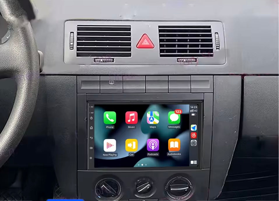 Vw lupo | 7” Pollici - Mascherina Inclusa - Autoradio 2 Din Android Auto + Carplay / Stereo Touch  | Navigatore GPS + Bluetooth + Wifi