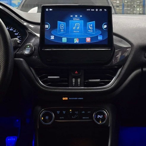 FORD PUMA 9” Pollici - Mascherina Inclusa - Autoradio 2 Din Android Auto + Carplay / Stereo Touch| Navigatore GPS + Bluetooth + Wifi