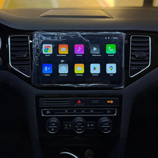 Golf sportvan 2016 | 9 Pollici - Mascherina Inclusa - Autoradio 2 Din Android Auto + Carplay / Stereo Touch 2/32gb | Navigatore GPS + Bluetooth + Wifi