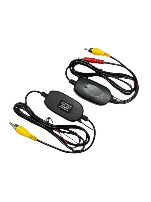 Trasmettitore Ricevitore Kit Wireless per Telecamera Posteriore Auto Adattatore Senza Fili per Telecamera Retrovisore Monitor Auto 12V
