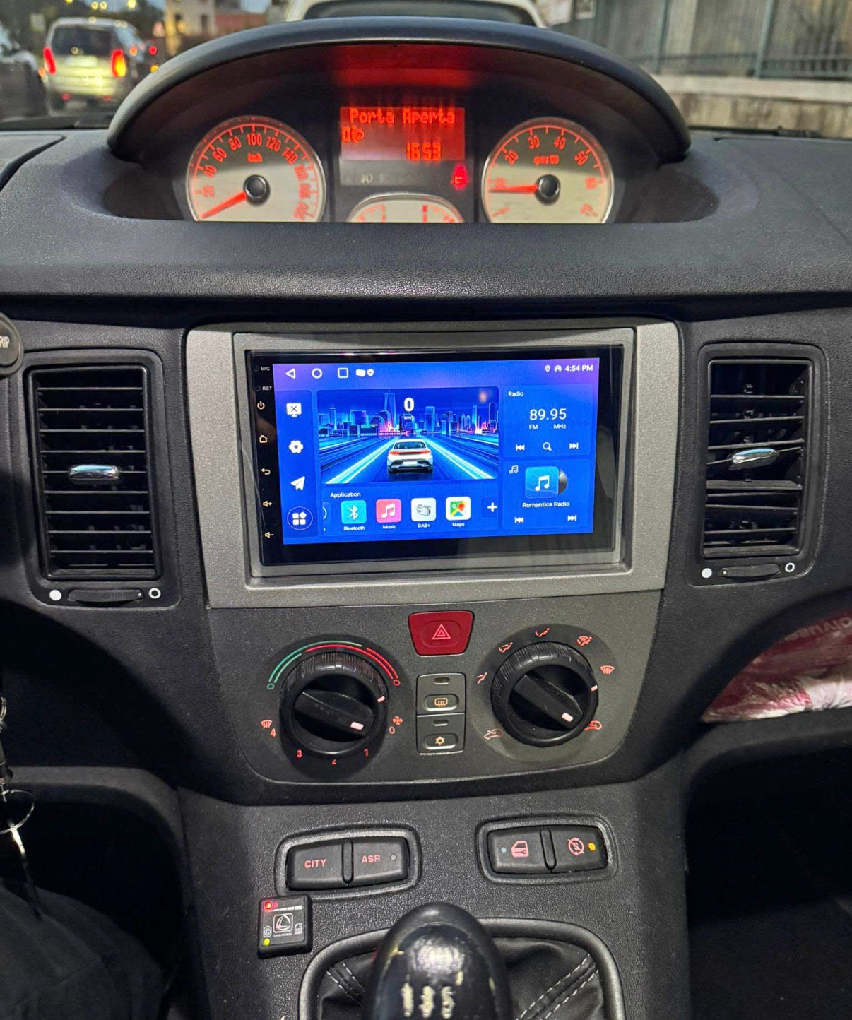 Lancia musa  2010in poi  |7 pollici - Mascherina Inclusa Autoradio 2 Din Android auto + Carplay / Stereo Touch 4/64gb | Navigatore GPS + Bluetooth + Wifi