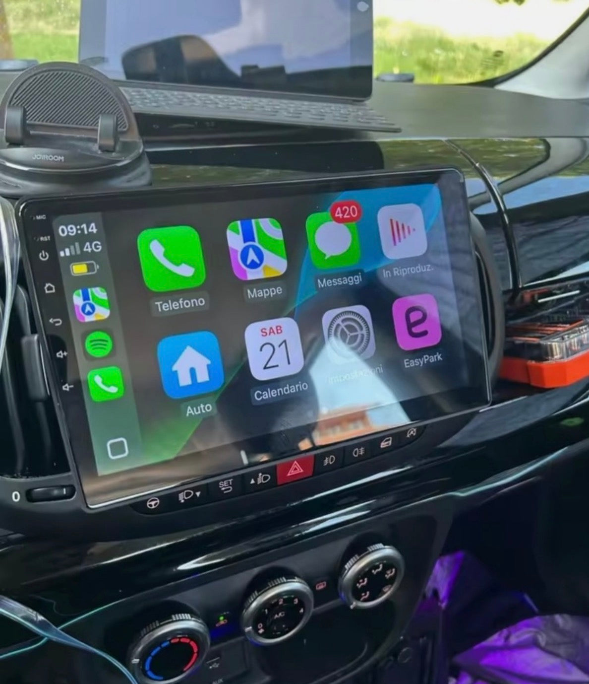 500l KIT 9” AUTORADIO  wifi BLUETOOTH, USB, centralina canbas per recupero dei comandi al volante