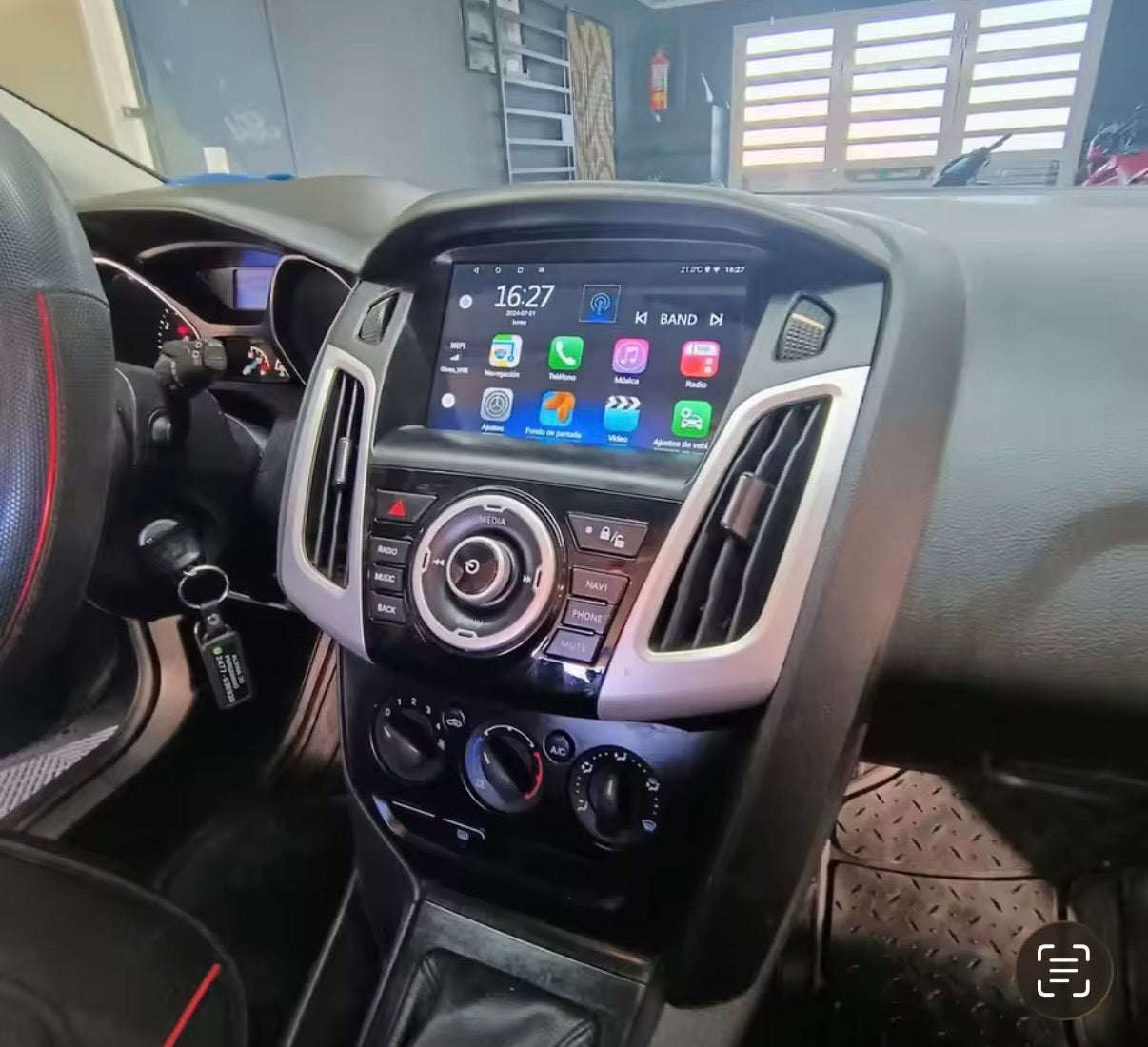 Ford Focus 3 Mk3 (2011/2018) | 9 pollici - MASCHERINA INCLUSA Autoradio 2 Din Android auto + Carplay Stereo Touch | Navigatore GPS + Bluetooth + Wifi 4GB RAM - 64GB Rom