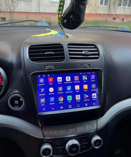 FIAT Freemont 2012-2014 9'' Touch Screen Android Octa Core Car Stereo CarPlay/DSP integrato WiFi/GPS/-4GB RAM+64G ROM + microfono esterno