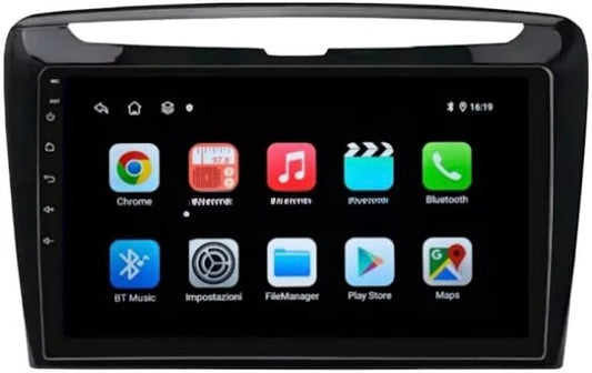 Lancia Ypslon | 9 Pollici - Mascherina Inclusa - Autoradio 2 Din Android Auto + Carplay / Stereo Touch 2/32gb | Navigatore GPS + Bluetooth + Wifi