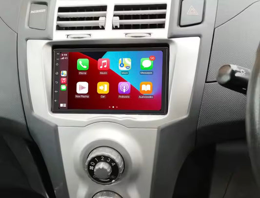 Toyota Yaris | 7” Pollici - Mascherina Inclusa - Autoradio 2 Din Android Auto + Carplay / Stereo Touch  | Navigatore GPS + Bluetooth + Wifi
