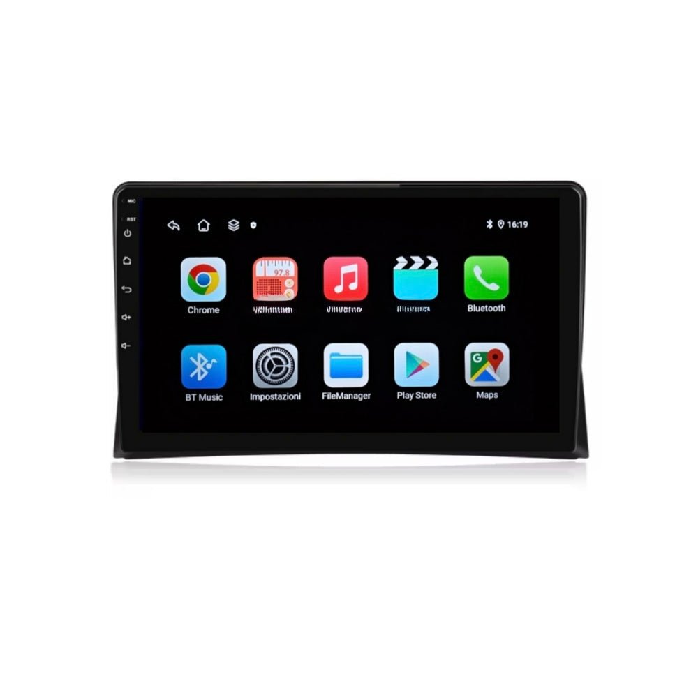 Tranasporter T5 () | 9 Pollici - Mascherina inclusa - Autoradio 2 Din Android auto + Carplay /  4-64GB | Navigatore GPS + Bluetooth + Wifi