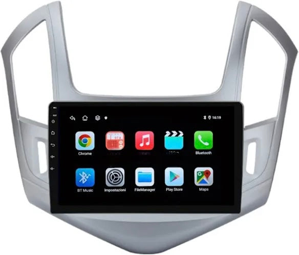 Chevrolet cruze 2012/2015| 9 Pollici - Mascherina Inclusa - Autoradio 2 Din Android Auto + Carplay / Stereo Touch 2/32gb | Navigatore GPS + Bluetooth + Wifi