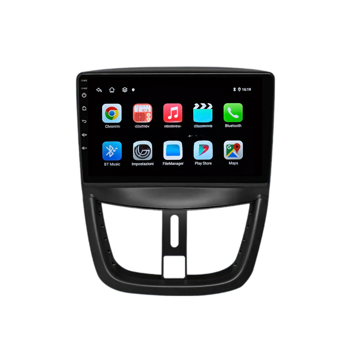 Peugeot 207 anno 2006/2015/ 9” Pollici - Mascherina Inclusa - Autoradio 2 Din Android Auto + Carplay / Stereo Touch 8/256GB | Navigatore GPS + Bluetooth + Wifi