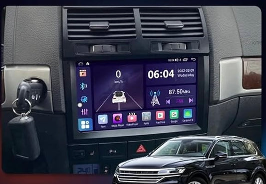 Volkswagen touareg 9 Pollici - Mascherina Inclusa - Autoradio 2 Din  8-256Gb- KIT Completo Per L'installazione INCLUSO - Android Auto + Carplay / Classe B Stereo Touch 2/64gb | Navigatore GPS + Bluetooth + Wifi + USB