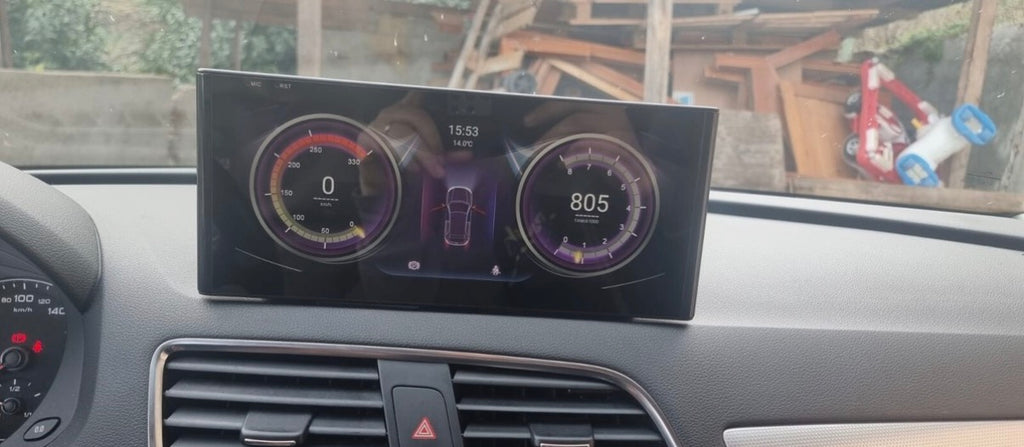 Q3 anno  2012 in poi / 10.25”Pollici - Mascherina Inclusa - Autoradio 2 Din Android Auto + CarPlay / Stereo Touch  | Navigatore GPS + Bluetooth + Wifi