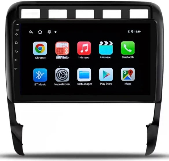 Porsche cayenne | 9 Pollici - ”Mascherina Inclusa - Autoradio 2 Din Android Auto + Carplay / Stereo Touch 4/64GB | Navigatore GPS + Bluetooth + Wifi