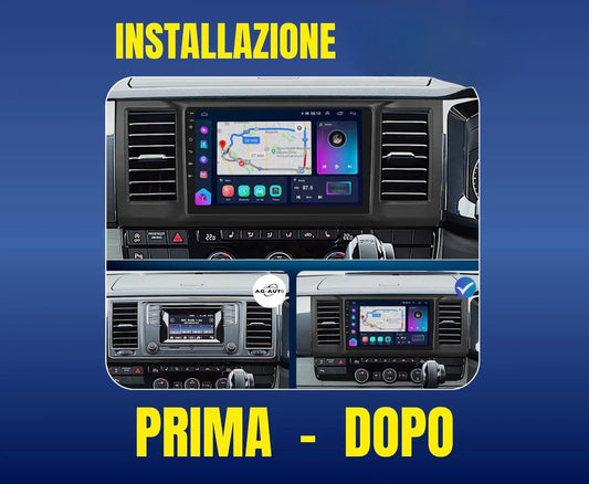 Vw Caravelle Transporter T6 (2015/2020) | 9 Pollici - Mascherina Inclusa Autoradio 2 Din Android Auto + Carplay / Volkswagen Stereo Touch 2/64gb | Navigatore GPS + Bluetooth + Wifi