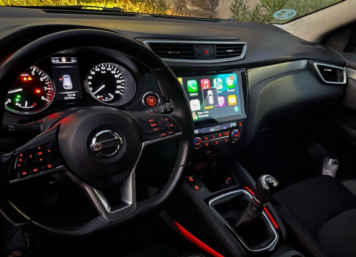 Nissan Qashqai (2012/2020) | 9” Pollici - Mascherina inclusa - Autoradio 2 Din Android auto + Carplay / Stereo Touch 4/64gb | Navigatore GPS + Bluetooth + Wifi+ Centralina Canbas recupero comandi con telecamera 360