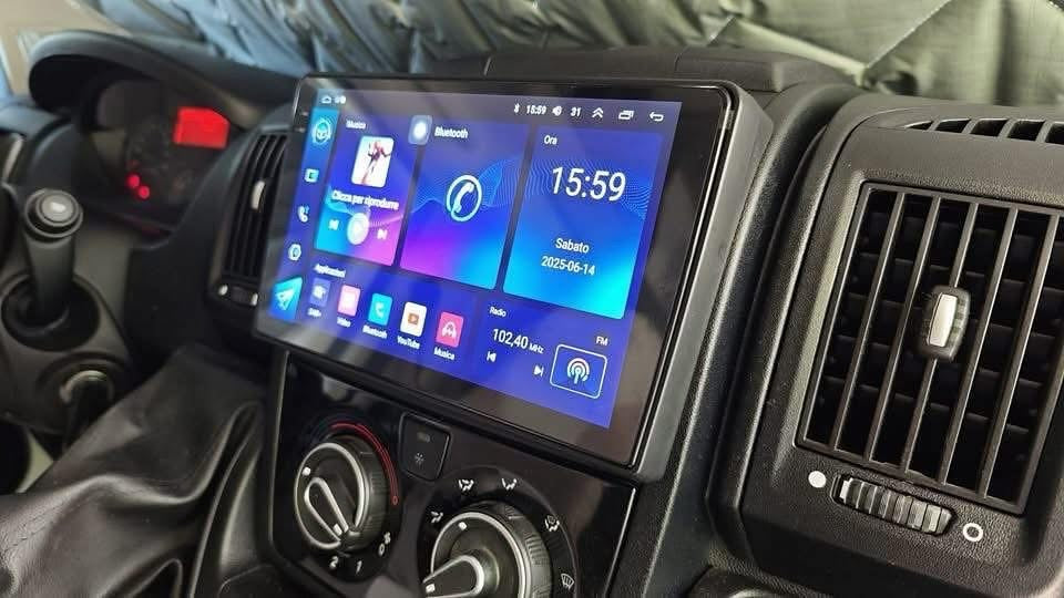 Fiat Ducato/jumper boxer (2006 in poi | 9 pollici | Mascherina Inclusa - Autoradio 2 Din Android auto + Carplay  Giga