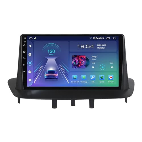 Renault megane 3 anno 2011 in poi / 9” Pollici - Mascherina Inclusa - Autoradio 2 Din Android Auto + CarPlay / Stereo Touch  | Navigatore GPS + Bluetooth + Wifi