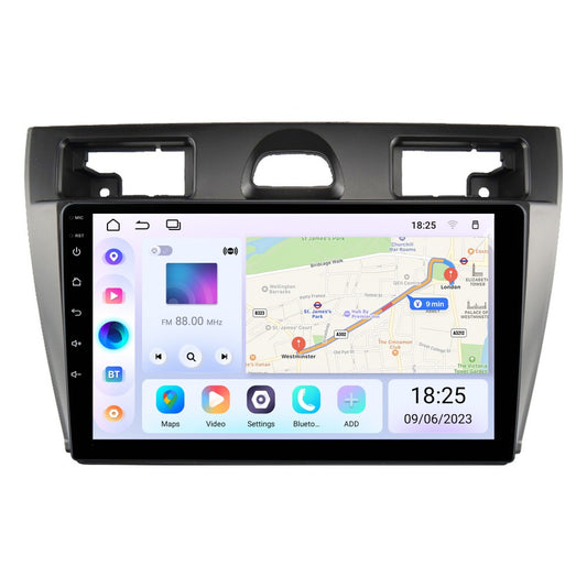 AUTORADIO 9” NAVIGATORE Ford Fiesta 2006in poi  ANDROID 13- 4GB RAM 64GB ROM IPS DSP CARPLAY