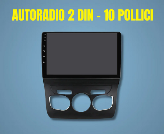 C4| 9 Pollici - Mascherina Inclusa Autoradio 2 Din Android Auto + Carplay / Volkswagen Stereo Touch 2/64gb | Navigatore GPS + Bluetooth + Wifi