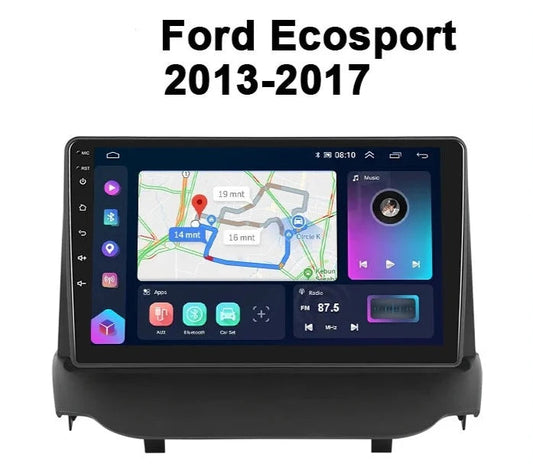 Ford eco sport | 9 Pollici - Mascherina Inclusa - Autoradio 2 Din Android Auto + Carplay / Mk3 Stereo Touch 2/64gb | Navigatore GPS + Bluetooth + Wifi