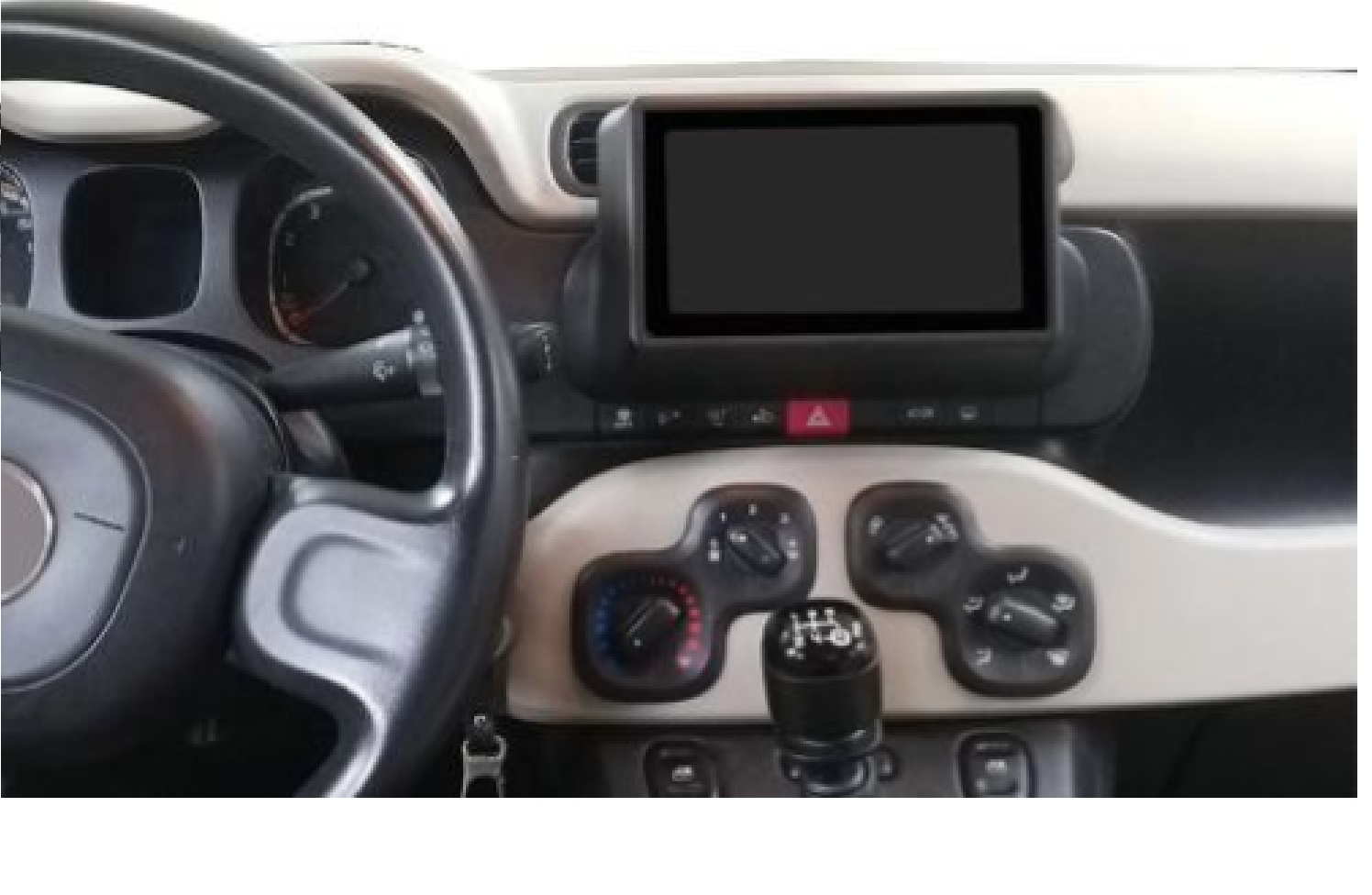 Panda 2013 in poi  | 7”Pollici - Mascherina Inclusa - Autoradio 2 Din Android Auto + Carplay / Mk3 Stereo Touch 2/64gb | Navigatore GPS + Bluetooth + Wifi