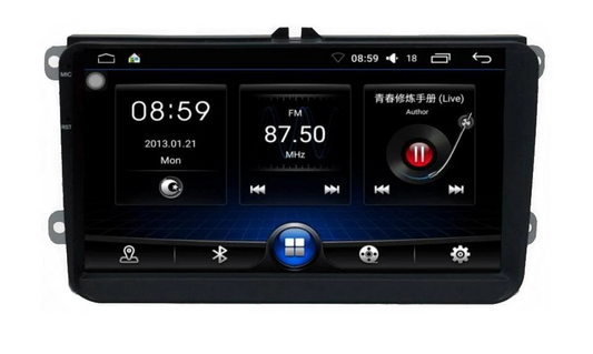 Volkswagen caddy | 7”Pollici - Mascherina Inclusa - Autoradio 2 Din Android Auto + Carplay / Mk3 Stereo Touch 2/64gb | Navigatore GPS + Bluetooth + Wifi