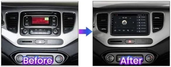 Kia carens   | 9 Pollici - Mascherina Inclusa - Autoradio 2 Din - KIT Completo Per L'installazione INCLUSO - Android Auto + Carplay / Classe B Stereo Touch 2/64gb | Navigatore GPS + Bluetooth + Wifi + USB Per W245 B160 B170 B180 B190 B200