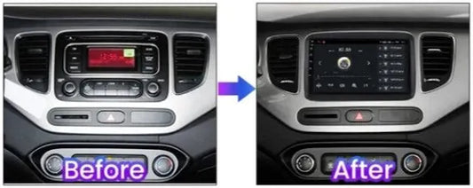 Kia carens   | 9 Pollici - Mascherina Inclusa - Autoradio 2 Din - KIT Completo Per L'installazione INCLUSO - Android Auto + Carplay / Classe B Stereo Touch 2/64gb | Navigatore GPS + Bluetooth + Wifi + USB Per W245 B160 B170 B180 B190 B200