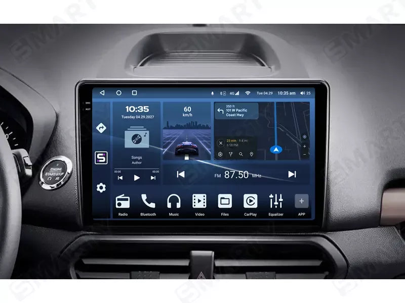 Ford eco sport | 9 Pollici - Mascherina Inclusa - Autoradio 2 Din  8-256Gb- KIT Completo Per L'installazione INCLUSO - Android Auto + Carplay / Classe B Stereo Touch 2/64gb | Navigatore GPS + Bluetooth + Wifi + USB