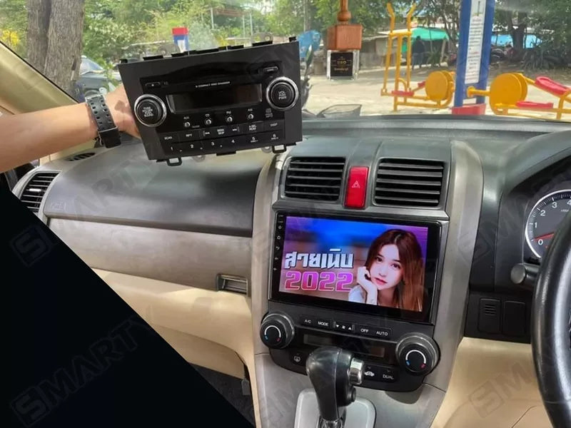 Honda Crv | 9 Pollici - Mascherina Inclusa - Autoradio 2 Din Android Auto + Carplay / Stereo Touch 4/64GB | Navigatore GPS + Bluetooth + Wifi