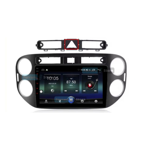 Golf plus 2010| 9 Pollici - Mascherina Inclusa - Autoradio 2 Din Android Auto + Carplay / Stereo Touch 4/64GB | Navigatore GPS + Bluetooth + Wifi