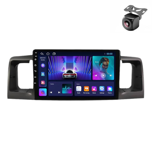 Toyota corolla 2002| 9 Pollici - Mascherina Inclusa - Autoradio 2 Din Android Auto + Carplay / Stereo Touch 4/64GB | Navigatore GPS + Bluetooth + Wifi
